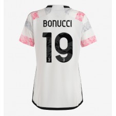 Juventus Leonardo Bonucci #19 Bortedrakt Kvinner 2023-24 Kortermet